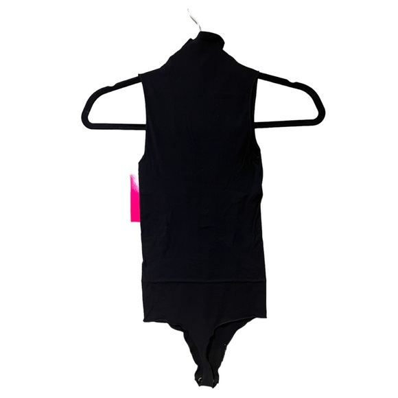 Commando Seamless Mock-Neck Thong Bodysuit in Black (OS) - Picture 8 of 12